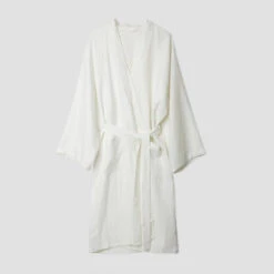 White Linen Robe -Lake Shop 7