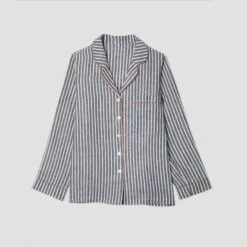 Midnight Stripe Pajama Shirt (Top Only) -Lake Shop 9 1