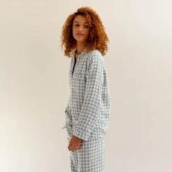 Warm Blue Gingham Linen Pajama Set -Lake Shop EG PIGLET ECOMM LOWRES 0857 ca368621 4493 4ef0 8961 ab079c333e11