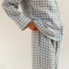 Warm Blue Gingham Linen Pajama Pants -Lake Shop EG PIGLET ECOMM LOWRES 0908