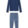 Lake Kids Pima Pocket Long-Long Set In Navy Breton Stripe -Lake Shop LAKE Fall2023 BoysLongSleevePocketTeeandPantsSet NavyBretonStripe 1200x1800 1