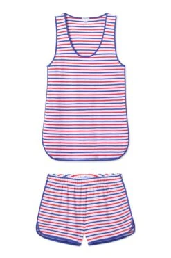 Lake Pima Tank-Short Set In Liberty Stripe