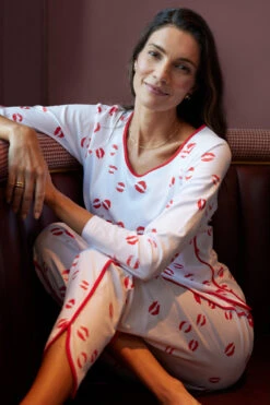 Lake Pima Long-Long Set In Kisses -Lake Shop LAKE ValentinesDay2023 LLSet Kisses Final 4075