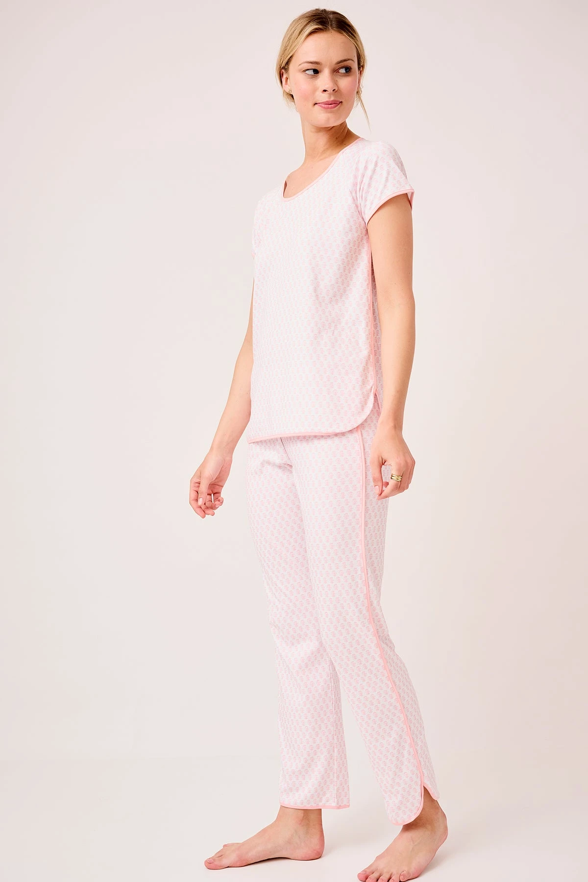 Lake Pima Short-Long Set In English Rose Blockprint 7 Lake Pima Short-Long Set In English Rose Blockprint - Image 5