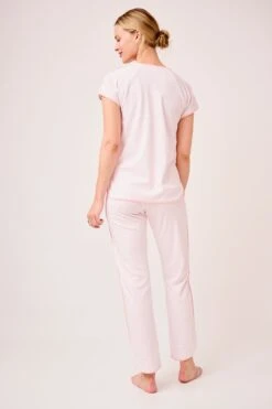 Lake Pima Short-Long Set In English Rose Blockprint 14 Lake Pima Short-Long Set In English Rose Blockprint -Lake Shop LAKE Webcrop Fall23 Studio ClassicShortLongSet EnglishRoseBlockprint 0126