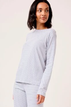 Lake Pima Long-Long Weekend Set In Classic Navy -Lake Shop LAKE Webcrop 0095 LAKE Fall23 Studio PimaLong LongSet ClassicNavy 0020