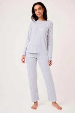 Lake Pima Long-Long Weekend Set In Classic Navy -Lake Shop LAKE Webcrop 0096 LAKE Fall23 Studio PimaLong LongSet ClassicNavy 0015