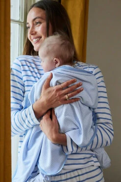 Lake Baby Sleeper In French Blue -Lake Shop LAKE Website WebCrop Baby 4059