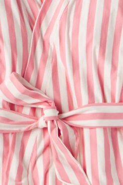 Lake DreamKnit Kimono Pajama Set In Coral Stripe 9 Lake DreamKnit Kimono Pajama Set In Coral Stripe -Lake Shop LAKE Website WebCrop Spring2023 Fabrics Dreamknit CoralStripe