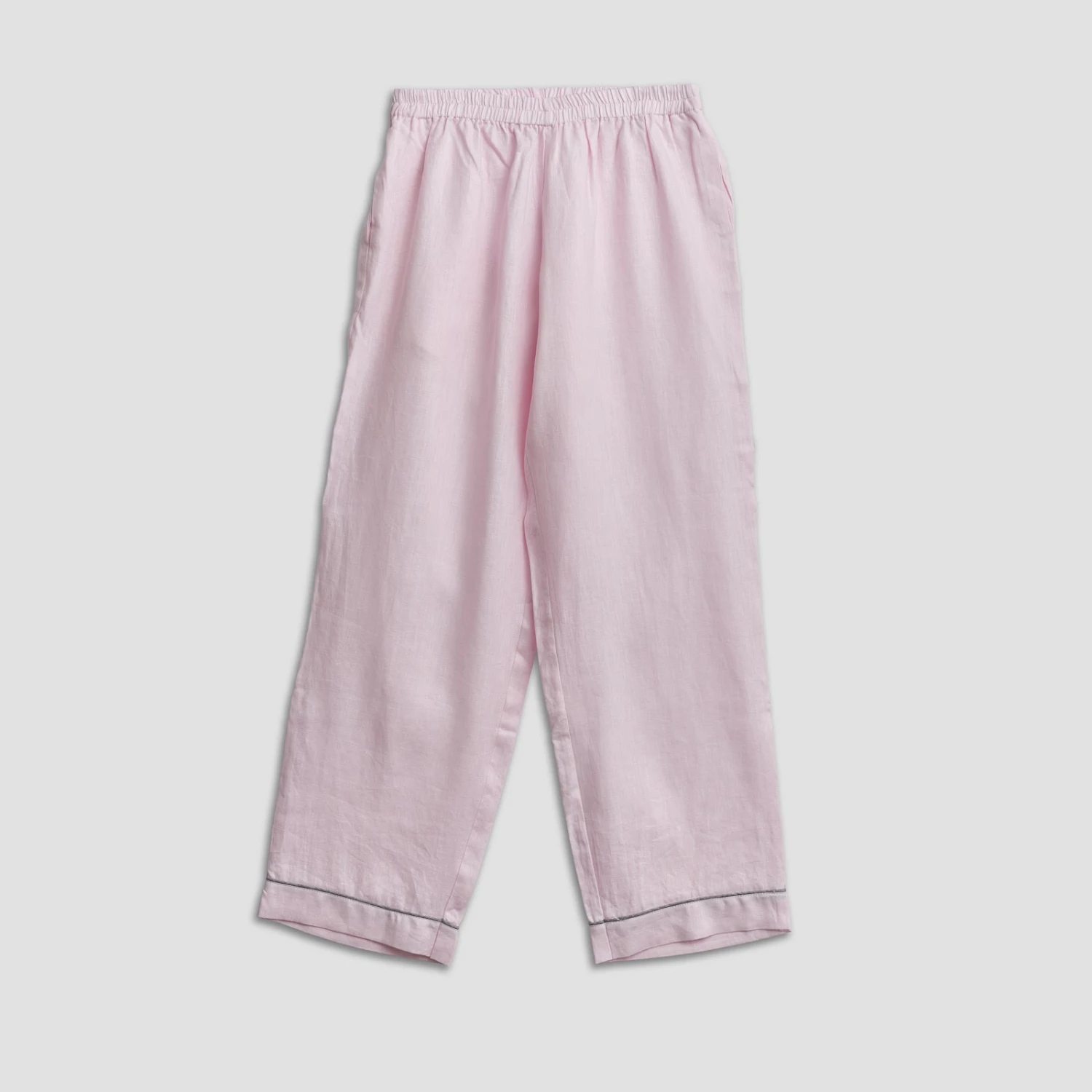 Blush Pink Linen Pajama Set 10 Blush Pink Linen Pajama Set - Image 8