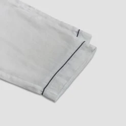 White Linen Pajama Set -Lake Shop Linen Pajamas Trouser White Piglet in Bed b 3 1