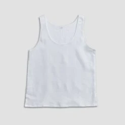 White Cami Pajama Set -Lake Shop Linen Pyjama Cami set white Piglet in Bed 1