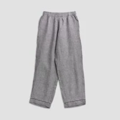 Men's Gray Linen Pajama Pants -Lake Shop Pajama Trouser Grey PigletinBed j