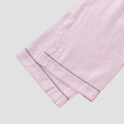 Men's Blush Pink Linen Pajama Pants -Lake Shop Piglet in Bed Blush Pink Linen Pyjama Trousers 2 54b3064b 080e 4f4c b4b1 181a8874ae9f