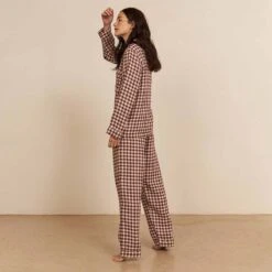 Berry Gingham Pajama Pants