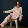 Blush Pink Linen Pajama Set -Lake Shop Piglet in Bed Linen Pyjama Trouser Set Blush Pink 1 536e0e79 1be4 4639 b191 bf5db057b017