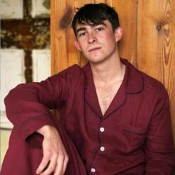 Men's Cherry Linen Pajama Pants