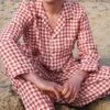 Men's Mineral Red Gingham Pajama Set -Lake Shop Piglet in Bed Mens Mineral Red Gingham Pyjama Trouser Set Lifestyle 1 ed47099c b8b5 47a9 9476 22436a5b78bf 1