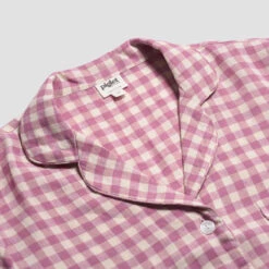 Orchid Gingham Linen Pajama Set -Lake Shop PigletinBed GinghamShirt Orchid 2 greybg 934a0499 762a 4f78 bf8a 61ddfa6a7f82 1