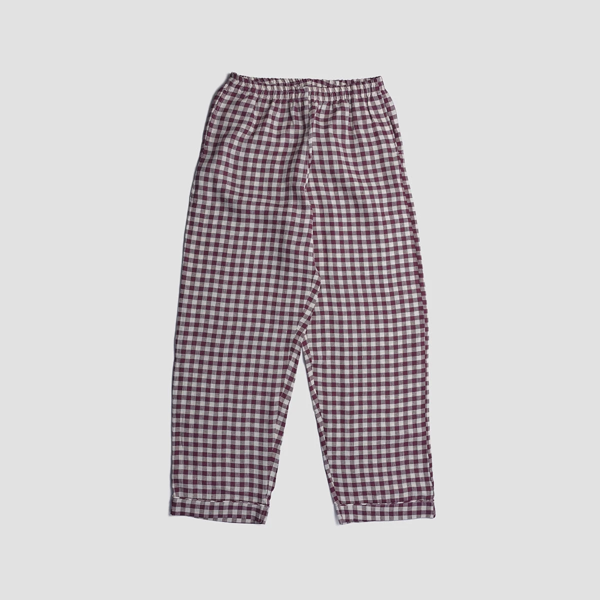 Men's Berry Gingham Pajama Pants 4 Men's Berry Gingham Pajama Pants - Image 2