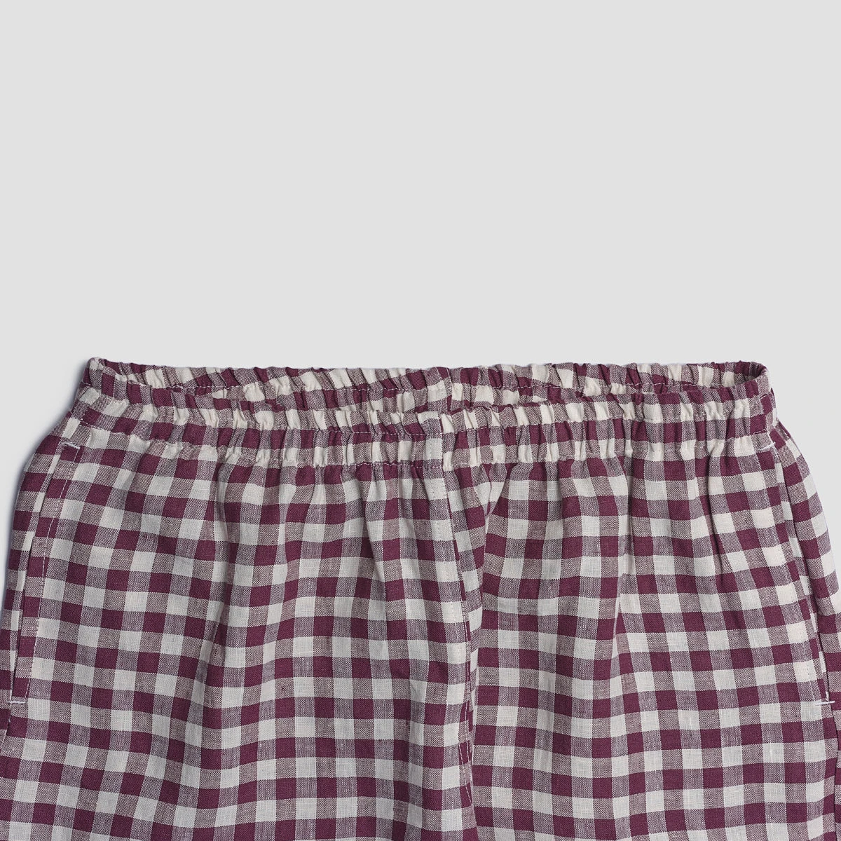 Men's Berry Gingham Pajama Set 8 Men's Berry Gingham Pajama Set - Image 6