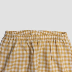 Honey Gingham Pajama Shorts -Lake Shop PigletinBed LinenPyjamaTrousers HoneyGingham 2 greyBG 4bbb2c18 3a1c 494a aa63 9ad0933d680c 1