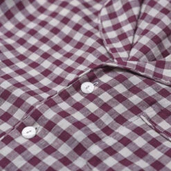 Men's Berry Gingham Pajama Set 11 Men's Berry Gingham Pajama Set -Lake Shop PigletinBed Men sLinenPyjamaShirt BerryGingham 3 greyBG f58c2f6d 71f4 43a5 9621 006d671005e8 1