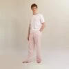 Men's Blush Pink Linen Pajama Pants -Lake Shop PigletinBed Men sLinenPyjamaTrousers BlushPink 1