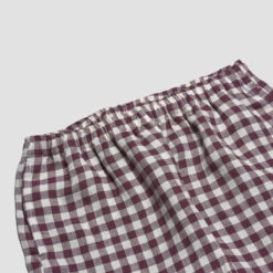Berry Gingham Pajama Shorts -Lake Shop PigletinBed Women sGinghamLinenPyjamaTrousers Berry 2 GreyBG ebb451b1 1ce1 41cd 9a43 28c3f8a3651a 1