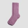 Raspberry Alpaca Bed Socks -Lake Shop RaspberryAlpacaBedSocks 1