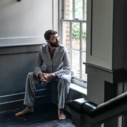 Men's Midnight Stripe Linen Pajama Shirt (Top Only) -Lake Shop Screen Shot 2019 10 18 at 13.02.18 059a2d94 af5e 4760 9e19 c35ace40dd68 1