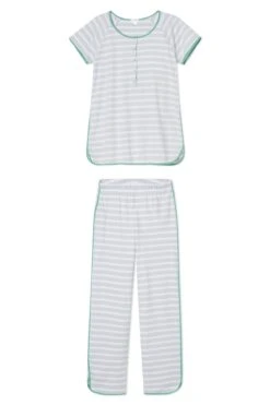 Lake Pima Maternity Short-Long Set In Celadon