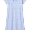Lake Pima Long Nightgown In Hydrangea -Lake Shop hydrangea long NG