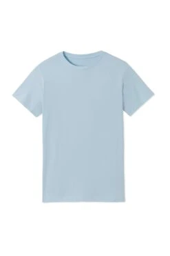 Lake Men's Short Sleeve Bamboo Tee In Coastal Blue