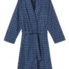 Lake Men's Flannel Robe In Navy Windowpane -Lake Shop mens windowpane 1200x1800 c706eed8 9caf 42c6 b38b d3891df549fb