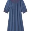 Lake Pima Smocked Nightgown In Navy -Lake Shop navy smocked nightgown 1200x1800 17a03f04 5e14 40ac 89fc 00191fd552d3