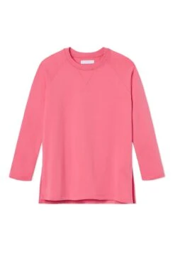 Lake Sweatshirt Tunic In Pink Blossom