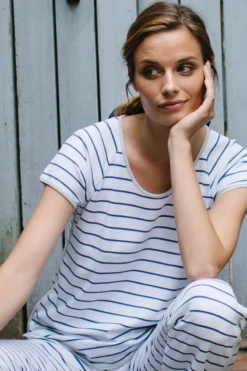 Lake Pima Short-Long Set In Vintage Indigo -Lake Shop vintage indigo 3